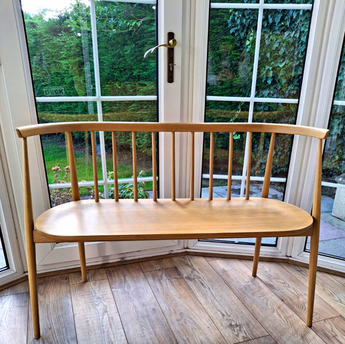 Ercol heritage wooden loveseat - wooden,