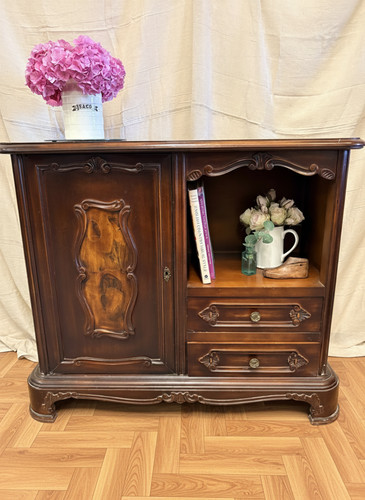 Vintage carved mahogany - carved,