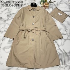 MACKINTOSH PHILOSOPHY Trench Coat Pocketable Beige Women Size 38/US:S Auth