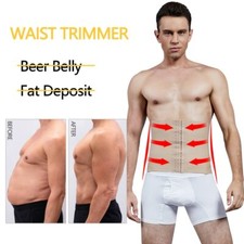 Men Slimming Boned Corset Cincher Body Shaper Tummy Waist Trainer Girdle Belt