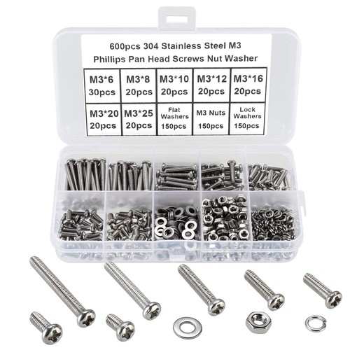 600pcs bolts and nuts - 600pcs,