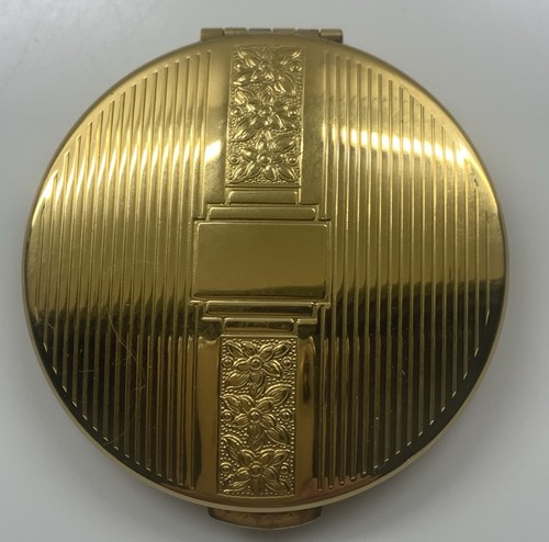 Vintage kigu gold tone powder - kigu,