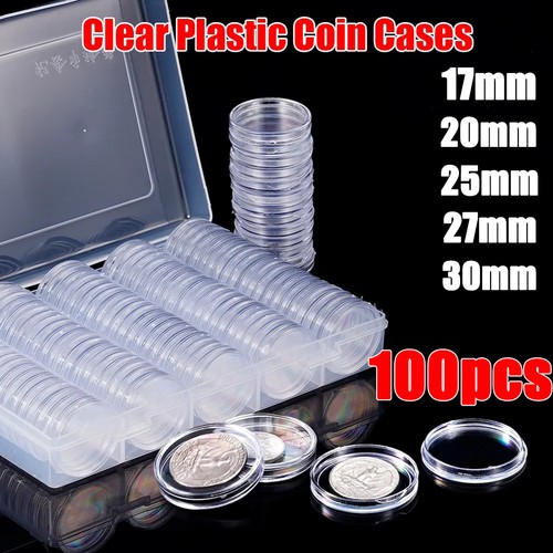 Transparent coin cases holder - transparent,