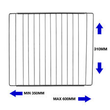 Wide Universal Oven Grill Shelf Cooker Rack Extendable Chrome 310 x 350 - 600 mm