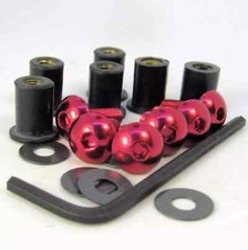 Yamaha FZR250R 1989-1994 Red Aluminium 6 Bolt Screen Kit