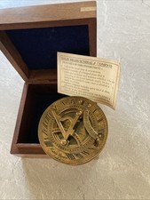 Solid Brass Sundial And