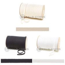8mm FLAT COTTON TUBULAR BRAID