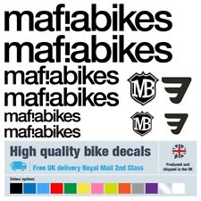 Mafia Bikes bike labels / decals / stickers, 5+ years external quality (25 pack)