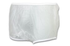 Adult Waterproof Vinyl Plastic Pants Underwear-Sizes Sm, Med, Lg, XL- PACK OF 3