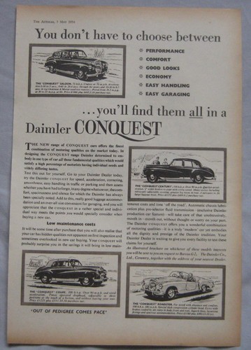 1954 daimler conquest - daimler,