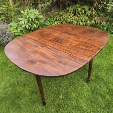 Antique Mahogany Georgian Drop Leaf Dining Table. Gate Leg