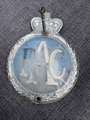 Vintage rac grill badge - rac,