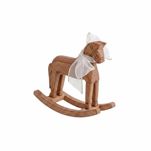Wooden rocking horse rustic - wooden,