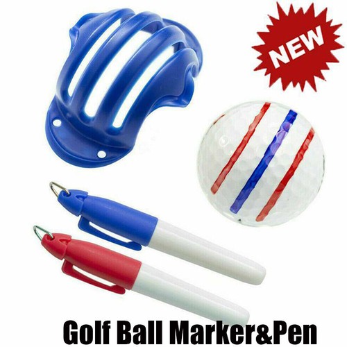 Golf ball triple track line - ball,