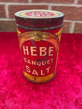 Antique Hebe Banquet Salt tin