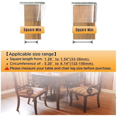 Clear square chair - chair, caps