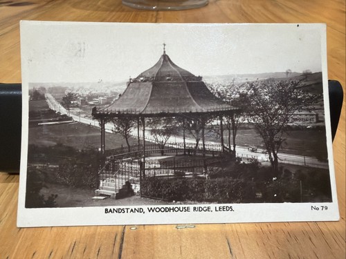 Old postcard bandstand - old,