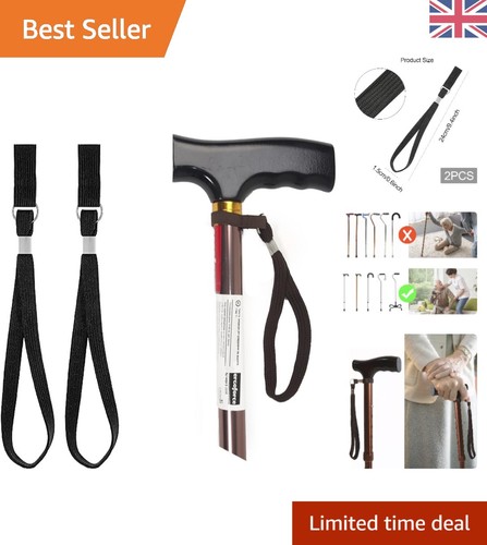 Durable black wrist strap - black, for