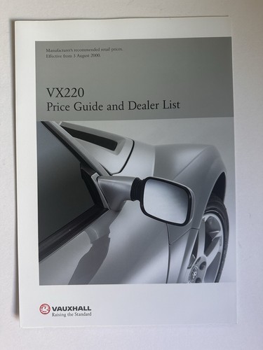 Vauxhall vx220 16v - 2.2, price