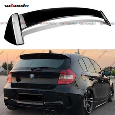 FOR BMW 1 SERIES E81 E87 REAR GLOSS BLACK BOOT ROOF SPOILER LIP M SPORT 2004-13