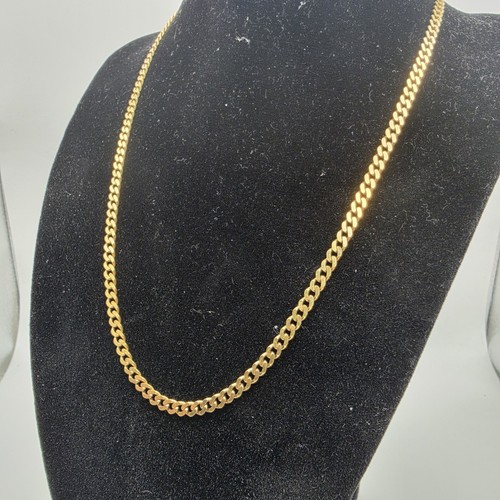 9ct gold curb chain necklace - curb,