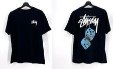 Stussy Fuzzy Dice Black Tee