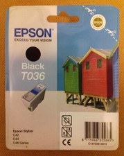 Genuine Epson T036 Black Ink