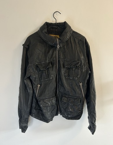 Superdry vintage black leather - superdry,