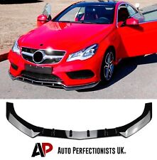Mercedes E Class Coupe W207 C207 AMG Line Front Lip Splitter Gloss Black 13-16