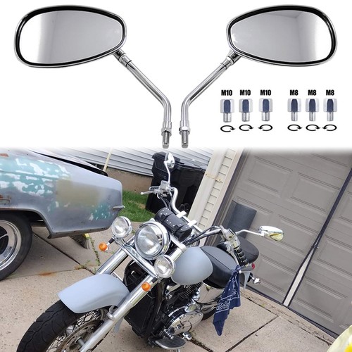 Chrome motorcycle rear mirror - motorcycle,
