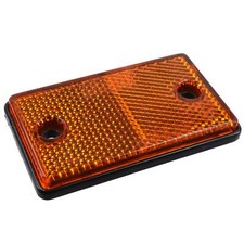 Orange Amber Rectangular