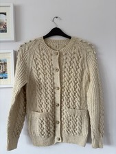 Aran Wool Cable Knit Cardigan