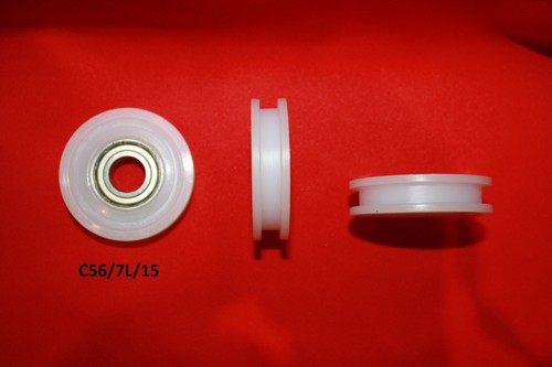 56mm square flat nylon pulley - 56mm,