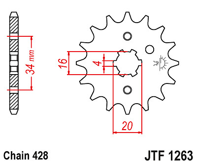 Sprockets jtf1263 steel - sprockets, jtf1263.14