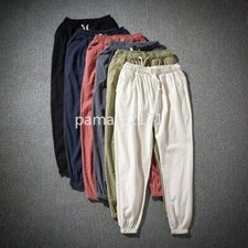 Men Cotton Linen Trousers