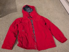 Red Outside, Grey Inside. Medium Sized Waterproof Coat. Unisex. Helly Hansen