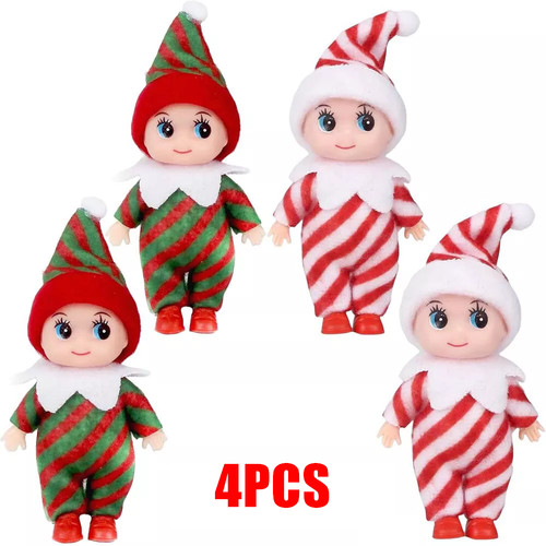 4pc christmas elf dolls baby - dolls,