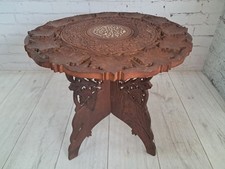 Antique Indian Table Carved