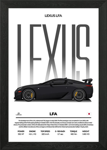 Lexus lfa framed - lexus,