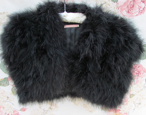 John lewis black marabou - john,