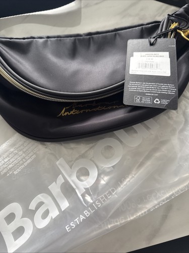 Barbour sling nylon bag black - barbour,