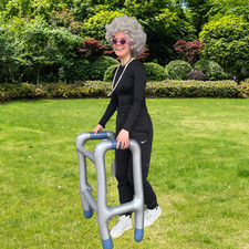 Inflatable Blow Up Zimmer Frame  Novelty Present Joke Funny Secret Santa