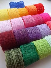 37 COLOURS lace ribbon trim
