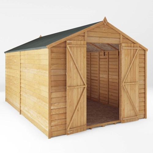 12x8 wooden garden - wooden, shed