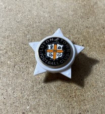 LUTON TOWN RARE ENAMEL PLASTIC STAR FOOTBALL SUPPORTERS BADGE