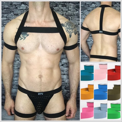 Elastic chest body harness - elastic,