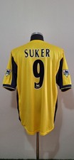 2000 - 2001 Arsenal Match Worn  /  Issue #9 Suker Shirt
