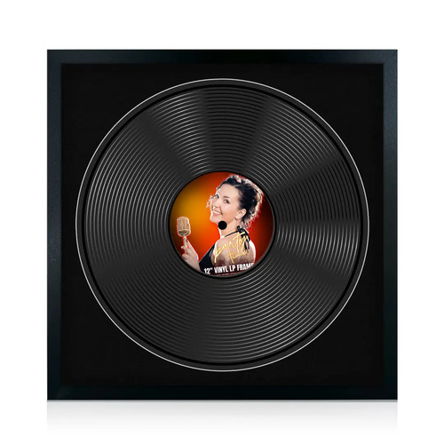 Vinyl record display - 12", sleek