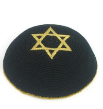 Black Gold Star Of David