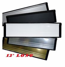 12" letter Box,  Door letter box, White, Black, Chrome, Silver, Gold variety 